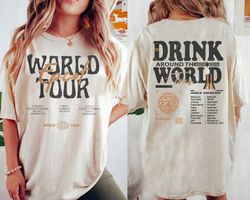 Epcot Drink Around The World Tour Shirt, Walt Disney World, Mickey And Friends, Epcot Center 1982 Shirt, Disney Epcot