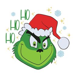 Grinch Ho Ho Ho Svg, Grinch Christmas Svg, Funny Grinch Ornament, The Grinch Movie, Logo Christmas Svg, Instant download