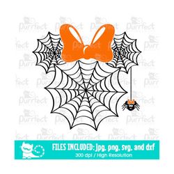 Mouse Spider SVG, Cute Spider Web Family Halloween Shirt Design svg, Digital Cut Files svg dxf png jpg, Printable Clipar