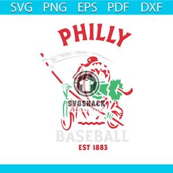 Philadelphia Phillies Philly Reaper Baseball Est 1883 SVG File