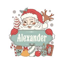 Personalized Funny Santa Claus Merry Christmas SVG File