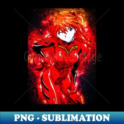 Asuka Langley Soryu Neon Genesis Evangelion - Professional Sublimation Digital Download - Enhance Your Apparel with Stunning Detail