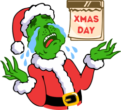 Xmas day Grinch Christmas Svg - Grinchmas svg - Grinch face svg - Grinch Svg - logo Grinch PNG - Digital download-1