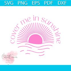 Pink Singer Cover Me In Sunshine SVG Graphic Design File