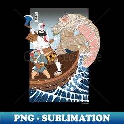 Ukiyo-e of War - Digital Sublimation Download File - Capture Imagination with Every Detail