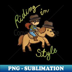 Stardew Valley - Riding in Style - Aesthetic Sublimation Digital File - Spice Up Your Sublimation Projects