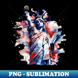 Lady liberty hand coloring - Signature Sublimation PNG File - Instantly Transform Your Sublimation Projects