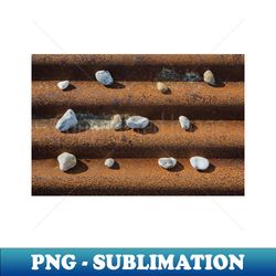 Pebbles on Rust - Instant Sublimation Digital Download - Add a Festive Touch to Every Day