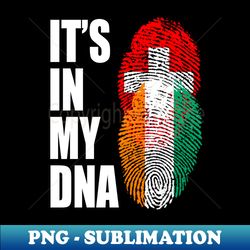 Switzerland And Ivorian Mix DNA Heritage - PNG Sublimation Digital Download - Bold & Eye-catching