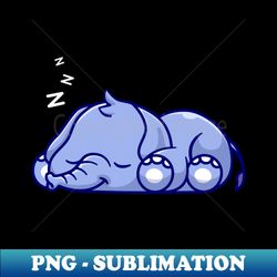 Cute Elephant Sleeping Cartoon - Digital Sublimation Download File - Instantly Transform Your Sublimation Projects