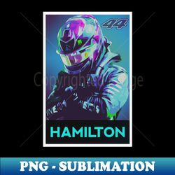Lewis Hamilton Black Panther 44 F1 - PNG Transparent Sublimation Design - Fashionable and Fearless
