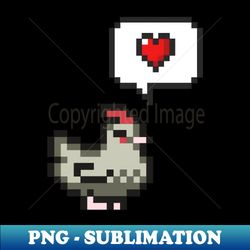 Cute Chicken 4 - Retro PNG Sublimation Digital Download - Perfect for Sublimation Art
