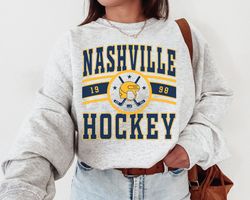 Nashville Predator, Vintage Nashville Predator Sweatshirt Shirt, Predators Sweater, Predator Shirt, Hockey Fan, Retro Na