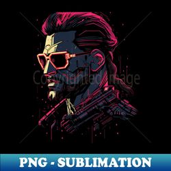 Techno Future - Cyberpunk Dystopia - Stylish Sublimation Digital Download - Perfect for Sublimation Mastery