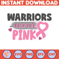 Breast Cancer Svg, Warrior Wear Pink Svg, Cancer Awareness, Instant Download, Ribbon Svg