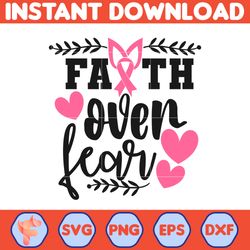 Breast Cancer Svg, Fath Oven Bear Svg, Cancer Svg, Cancer Awareness, Instant Download, Ribbon Svg