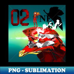 EV 02 Asuka - Special Edition Sublimation PNG File - Spice Up Your Sublimation Projects