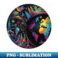 Our planet - High-Quality PNG Sublimation Download - Enhance Your Apparel with Stunning Detail