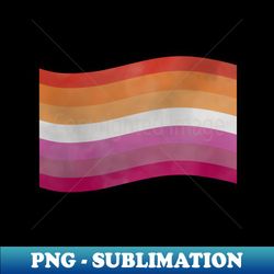 Foggy Lesbian Pride Flag - Special Edition Sublimation PNG File - Perfect for Sublimation Art