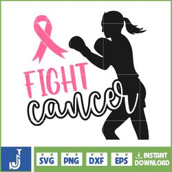 Breast Cancer Svg, Fight Cancer Svg, Cancer Awareness, Instant Download, Ribbon Svg
