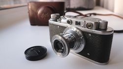 zorki 1 export soviet rangefinder camera 35mm industar 22 50mm leica copy vintage decor