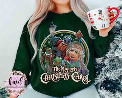 Vintage The Muppet Christmas Carol Characters Group T-shirt, Kermit the Frog Gonzo Miss Piggy Xmas Movie Retro 90s Tee,