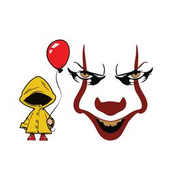 You Will Float Too Horror Clown Balloon SVG File For Cricut