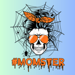 Momster SVG & PNG - Spooky Mom Monster Graphic - Halloween Digital Download - High-Quality Image for Crafting and Prints