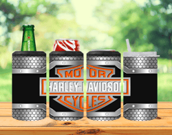 Harley Davidson- 16 oz 4 In 1 Can Cooler Wrap - Sublimation Design - PNG file
