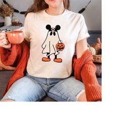 Mickey Ghost Halloween Shirt, Retro Mickey Shirt, Mickey's Not So Scary Halloween Shirt, Halloween Pumpkin Shirt, Mickey