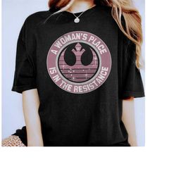 Retro 90s Star Wars Resistance Galaxy Crest Logo Shirt, Galaxy's Edge Trip, Unisex T-shirt Family Birthday Gift Adult Ki