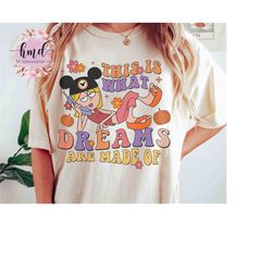 This Is What Dreams Are Made Of Halloween Retro T-Shirt, Disney Cute Lizzie McGuire Costume Mickey Ears Tee, Mickey's No