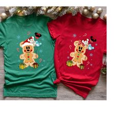 Disney Gingerbread Shirts, Minnie Christmas Shirt, Mickey Christmas Shirt, Christmas Squad Shirt, Disney Family Xmas Shi