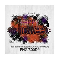 Happy Halloween PNG file for sublimation printing DTG printing - Sublimation design download - T-shirt design - Hallowee