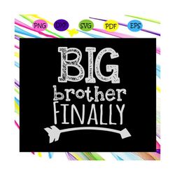 Big Brother Finally Svg, Novelty Svg, Gift For Big Brother, Big Brother Gift Svg, Brother 2020 For Silhouette, Files For