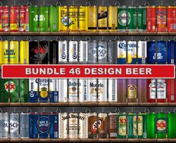 Bundle 46 Design Beer, Tumbler Bundle Design, Sublimation Tumbler Bundle, 20oz Skinny Tumbler 28