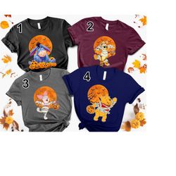 Disney Winnie The Pooh Mummy Eeyore Tigger Piglet Pooh Mummy Halloween Disney Group Matching T-Shirt Unisex T-Shirt Kid