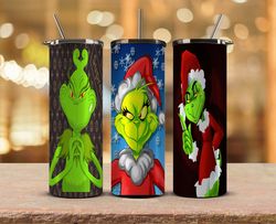 Christmas Tumbler Png,Grinch Png ,Merry Christmas Png,Merry Christmas Svg, Santa Grinch 43