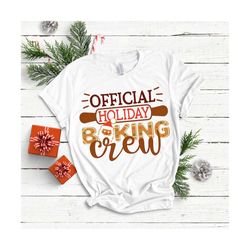 Christmas SVG - Holiday Baking Crew - SVG DXF Eps Png Jpg Digital file for Commercial and Personal use - Christmas apron