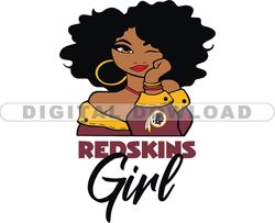 Redskins Girl Svg, Girl Svg, Football Team Svg, NFL Team Svg, Png, Eps, Pdf, Dxf file 31