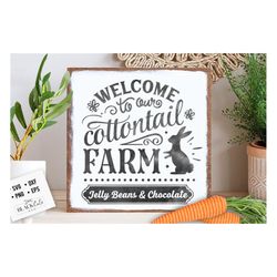 Welcome to our cottontail Farm svg, Cottontail SVG, Easter SVG,  Cottontail Farms SVG, Easter Bunny svg, Vintage Easter