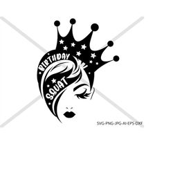 birthday squad. silhouette, INSTANT DOWNLOAD, svg-png-eps-dxf-ai-jpg