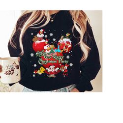 Cute Mickey And Friends, Mickey's Very Merry Christmas Party 2023 Shirt, Disney Xmas T-shirt, Disneyland Vacation Family