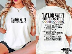 The Eras Tour - 2 Sides Shirt | Eras Tour 2023 T-Shirt | Midnigh Taylor Swift Album Shirt | Eras Tour Outfit | Taylor Sw