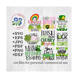 Kids St. Patrick's Day T-shirt design bundle SVG Cutting Files For Silhouette and Cricut Crafters - SVG DFX png Formats