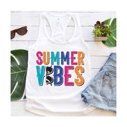 Summer Vibes PNG file for sublimation printing DTG printing - Sublimation design download - T-shirt designs - Summer PNG