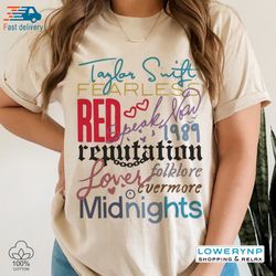 Album Vintage T-shirt, Taylor Swift Inspired Shirt, Taylor Swiftie Vintage Merch, Music Shirt, Country Music Shirt, Long