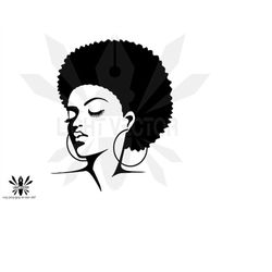 afro,latina  woman, design, silhouette, INSTANT DOWNLOAD, svg-png-eps-dxf-ai-jpg