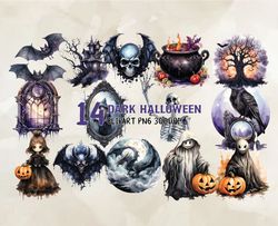 14 Dark Halloween, Halloween Svg, Cute Halloween, Halloween, Halloween Png 64
