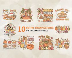 10 Retro Thanksgiving Png, Halloween Svg, Cute Halloween, Halloween, Halloween Png 74
